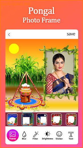 Pongal Photo Frame screenshot