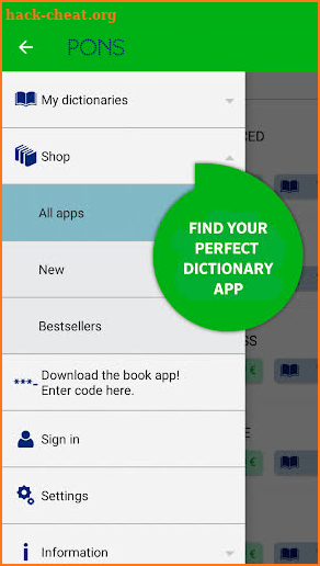 PONS Dictionary Library - Offline Translator screenshot