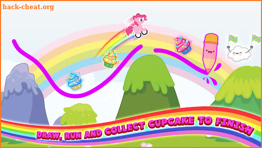 Pony Go : Drawing Race - Rainbow Paint Lines screenshot