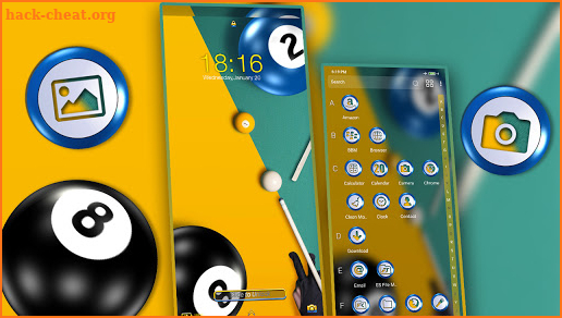 Pool Ball Launcher Theme screenshot