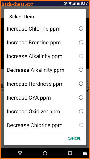 Pool Chem Dose Calculator screenshot