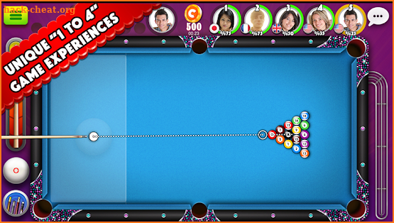 Pool Strike Online 8 ball pool billiards with Chat screenshot