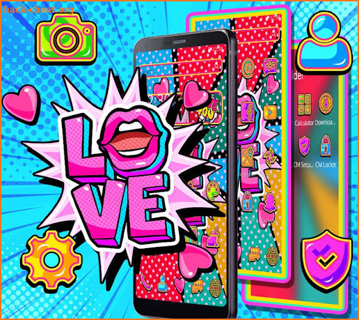 Pop Art Love Theme screenshot