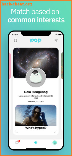 Pop: find campus friends screenshot