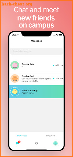 Pop: find campus friends screenshot