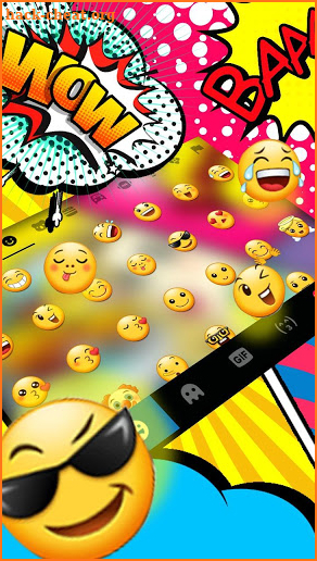 Pop Style Lady Keyboard Theme screenshot