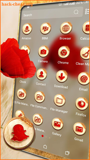 Poppy Flower Launcher Theme screenshot