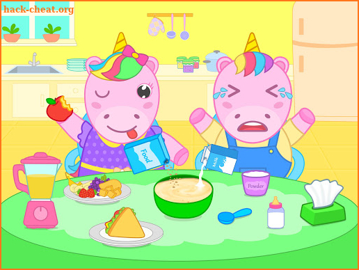 Poppy Unicorn Mom And Baby Twins screenshot