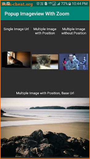 Popup Image View screenshot