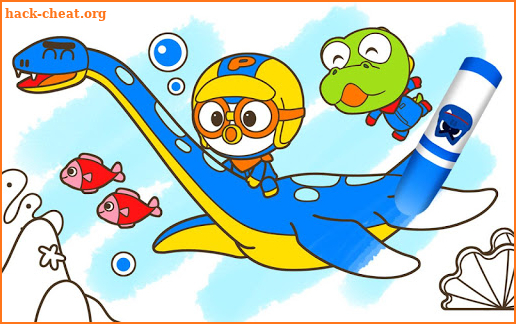 Pororo Dinosaur Sketchbook - Kids Painting screenshot