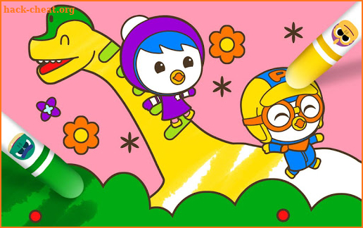 Pororo Dinosaur Sketchbook - Kids Painting screenshot