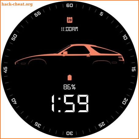 Porsche Silhouette - Watchface screenshot