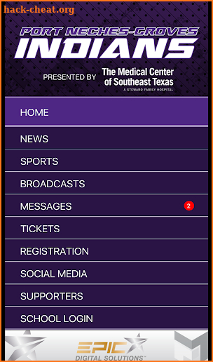 Port Neches-Groves Indians Athletics screenshot