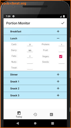 Portion Monitor screenshot