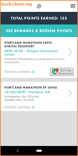 Portland Marathon Rewards screenshot