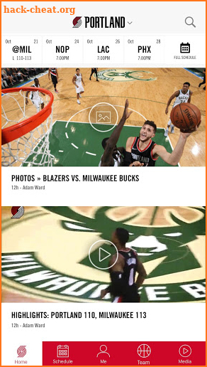 Portland Trail Blazers screenshot