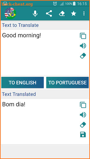 Portuguese English Translator screenshot