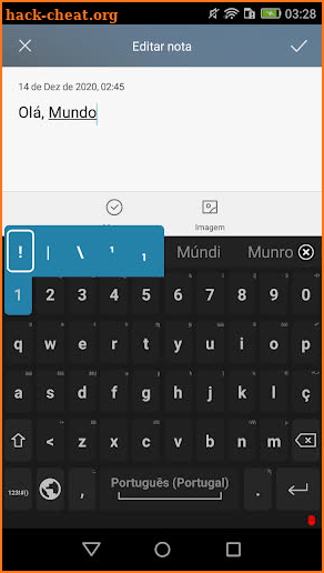 Portuguese for AnySoftKeyboard screenshot