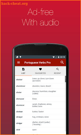 Portuguese Verb Conjugator Pro screenshot