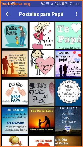 Postales feliz día del padre screenshot