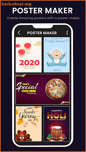 Poster Maker: Flyer maker social media post design screenshot