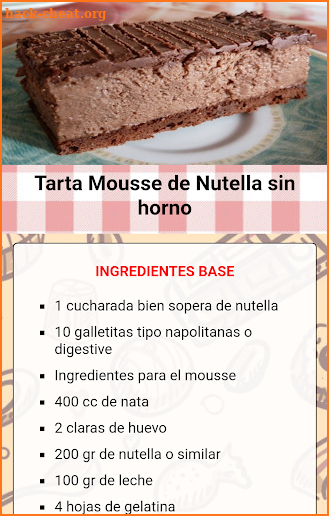 Postres de chocolate screenshot