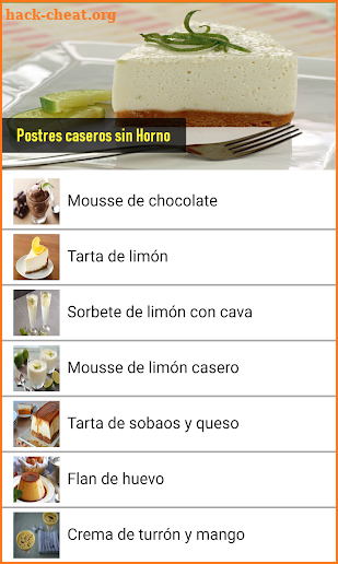 Postres Fáciles sin Horno screenshot