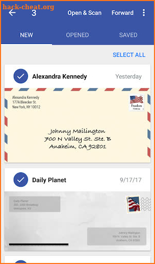 PostScan Mail screenshot