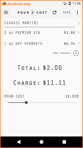 Pour Cost — Bar Calculator screenshot