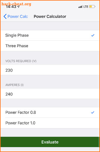 Power Calculator screenshot