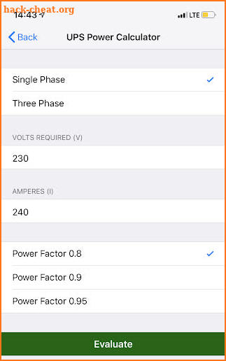 Power Calculator screenshot