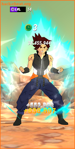 Power Level Warrior Tap Trainer screenshot