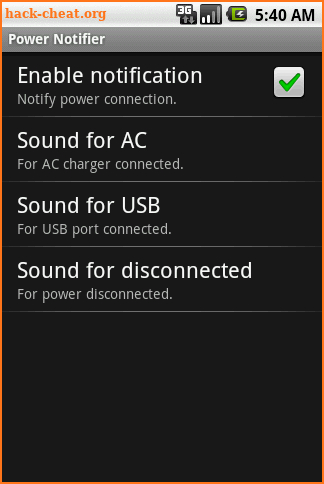 Power Notifier screenshot