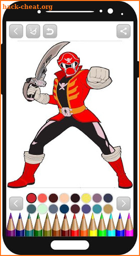 power rangers coloring book screenshot