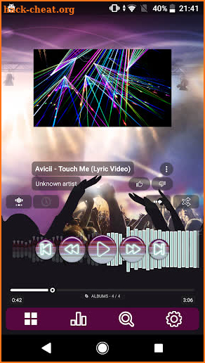 Poweramp skin lightning v3 screenshot