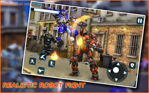 Powerful Robot Street Fighting Game screenshot