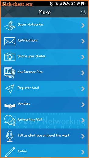 PowerNetworking Conference screenshot