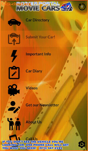 PowerPortal Rental Movie Cars screenshot