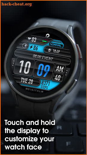 PRADO 04 Digital Watch Face screenshot