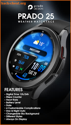 PRADO 25 Weather Watch Face screenshot