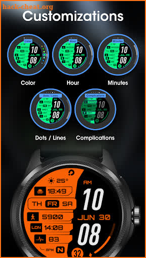 PRADO 39 Digital Watch Face screenshot