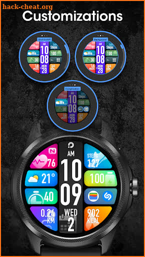 PRADO 45 Digital Watch Face screenshot