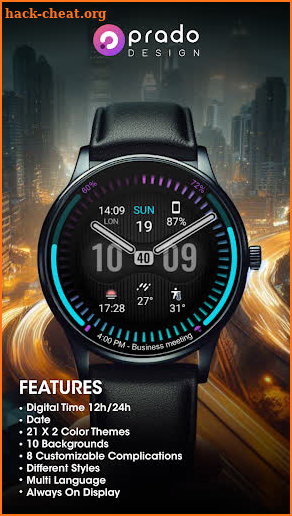 PRADO 63 Hybrid Watch Face screenshot