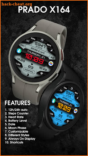 PRADO X164: Digital Watch Face screenshot