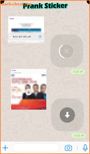 Prank Sticker WaStickersApp screenshot