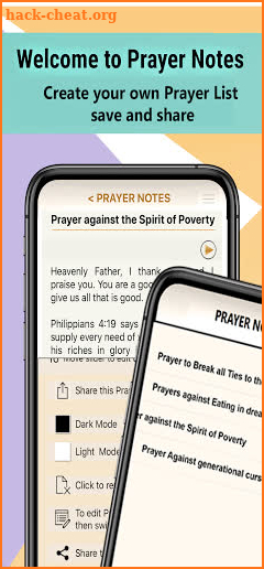 Prayer Notes screenshot