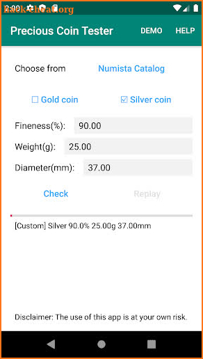 Precious Coin Tester: test gold coin, silver coin screenshot