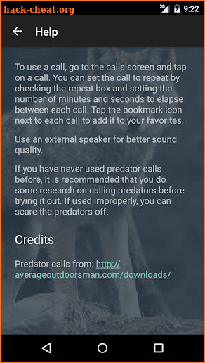 Predator Calls screenshot