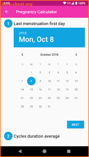 Pregnancy Calculator and Calendar screenshot