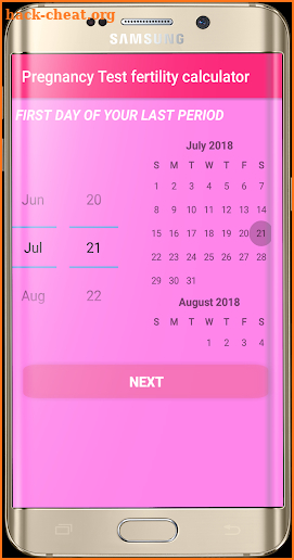 Pregnancy Test fertility + Conception Date screenshot